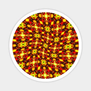 Happy Sunflower Pattern Magnet